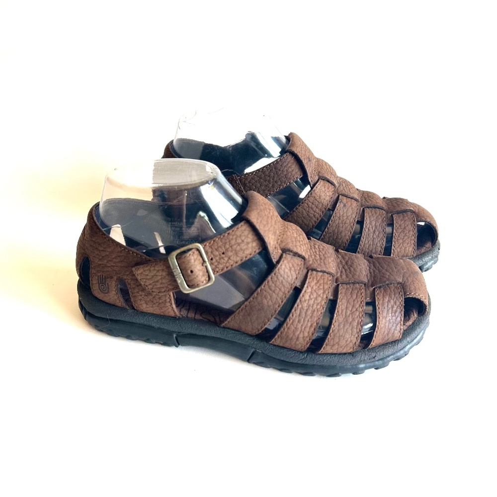 Teva Sirena Brown Leather Rubber Outsole Sandals size 6.5